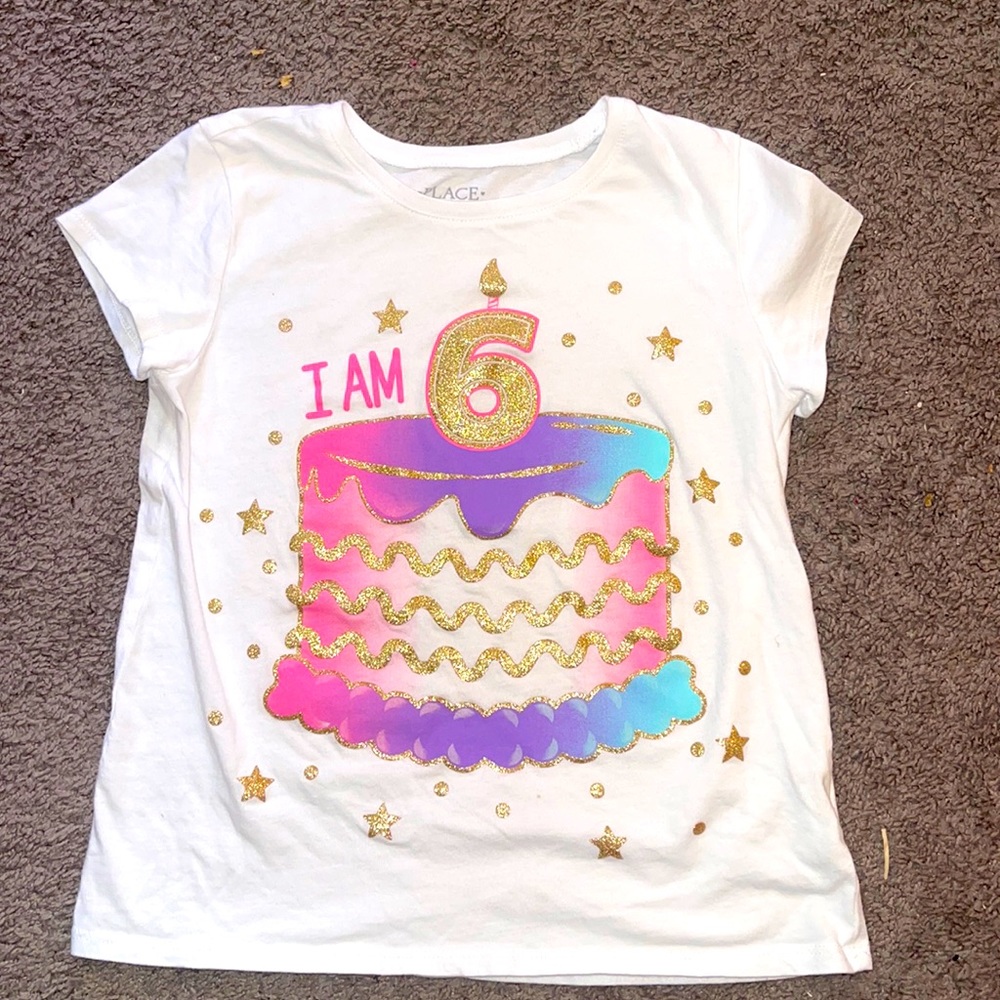 Childrens Place “I am 6” birthday shirt
